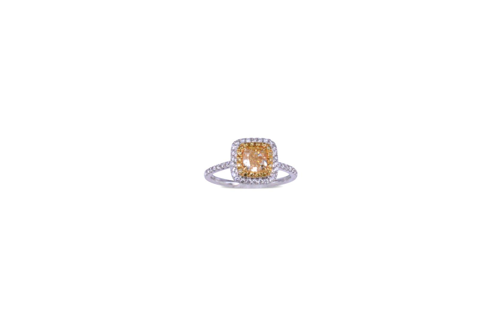 1.02ct Yellow Diamond Ring