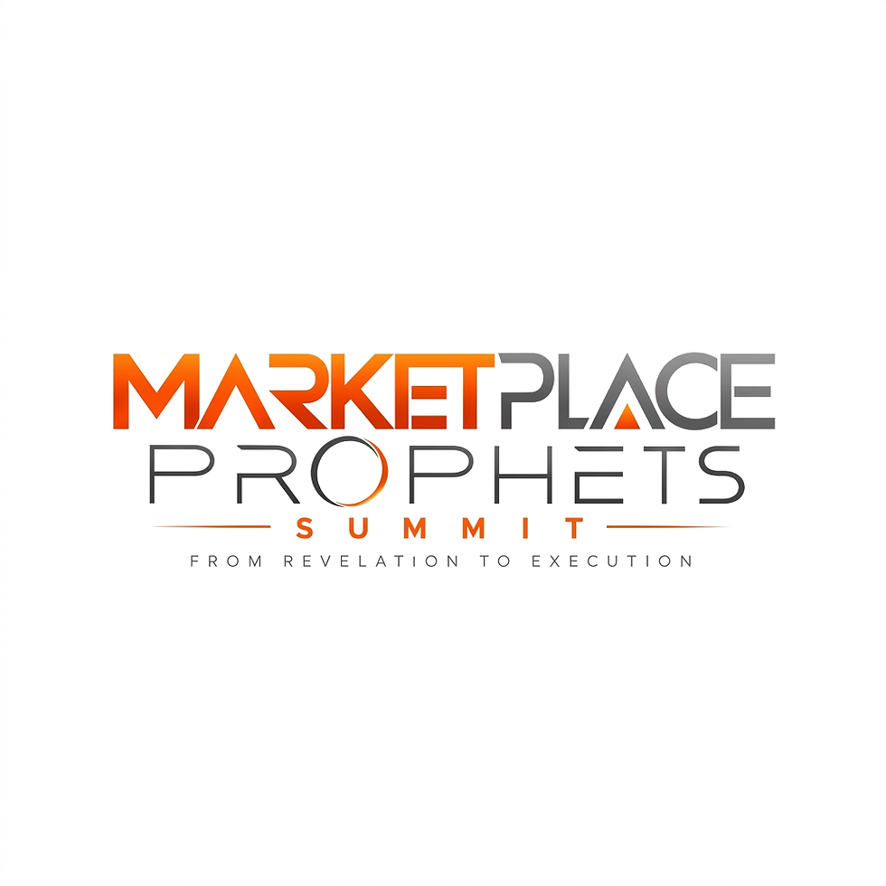 Digital graphic logo for the Marketplace Prophets Summit. It features the tagline 'From Revelation to Execution'.