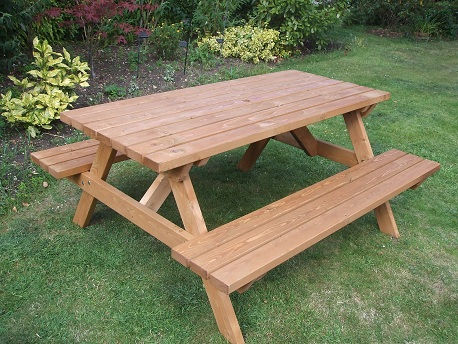 Wooden A-Frame Picnic Bench