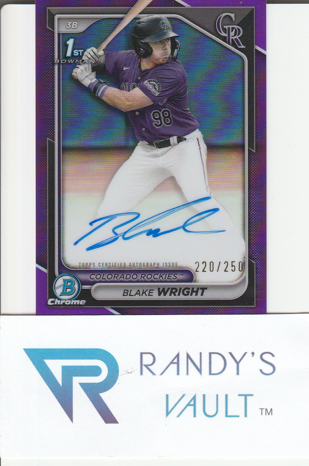 ROCKIES ~ Blake Wright 2 Card Special