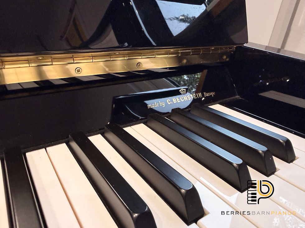 Thumbnail: W. Hoffmann V112 (By Bechstein) Upright Piano in Polished Black Case