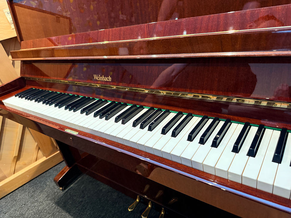 Weinbach 118 Modern Upright Piano in Mahogany