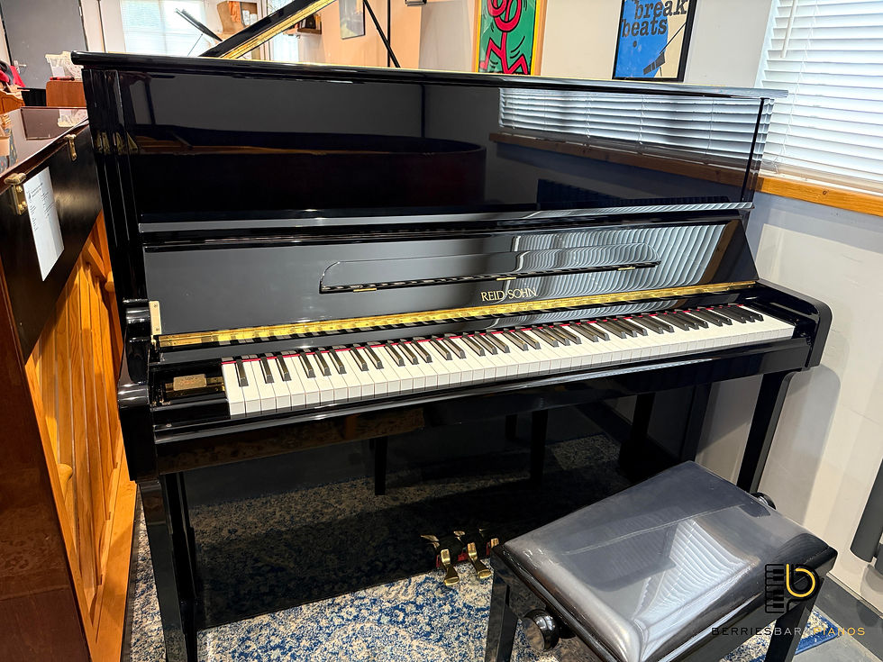 Reid-Sohn JS-126 Polished Black Gloss Upright Piano