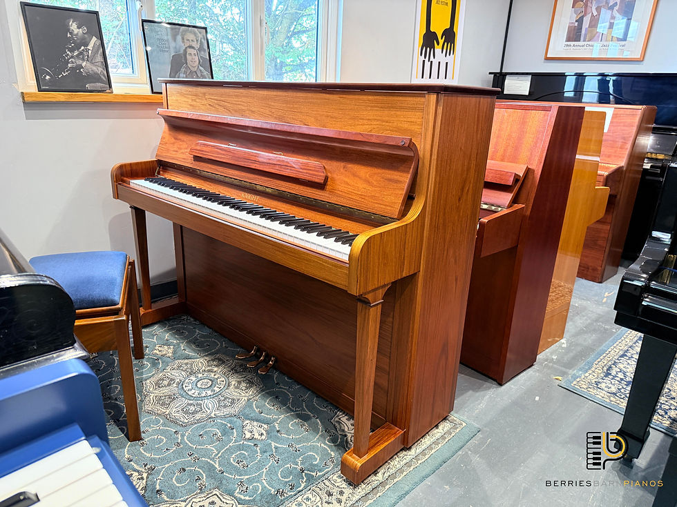 Knight ‘London' Upright Piano in Light Walnut