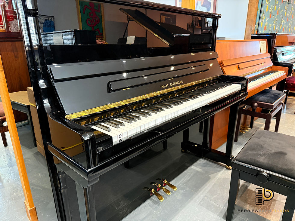 Thumbnail: Wilh Steinberg IQ-28 Upright Piano in Polished Black