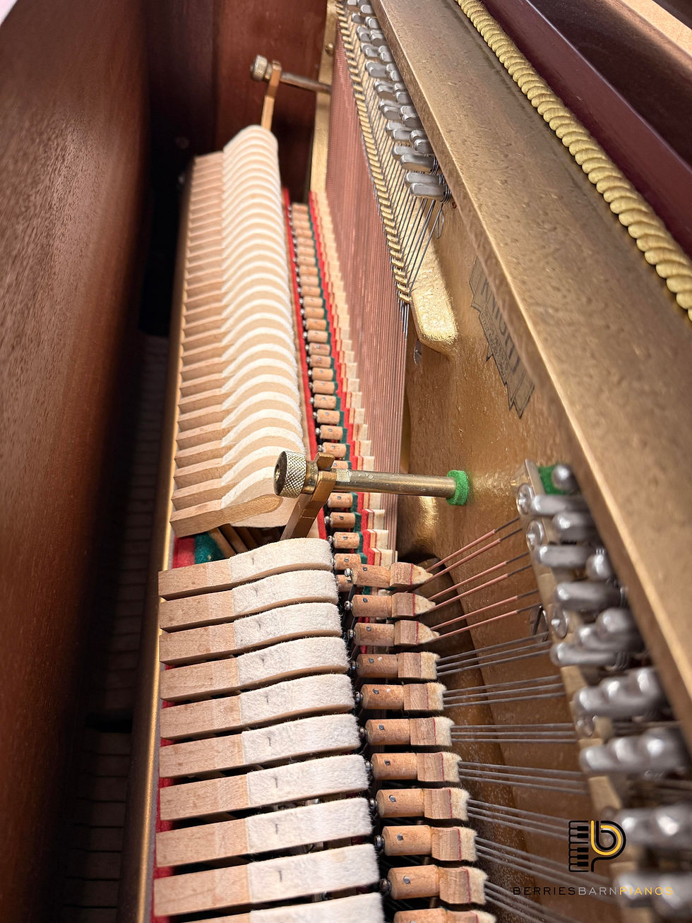 Thumbnail: Knight ‘London' Upright Piano in Mahogany Satin - Excellent Quality English Piano