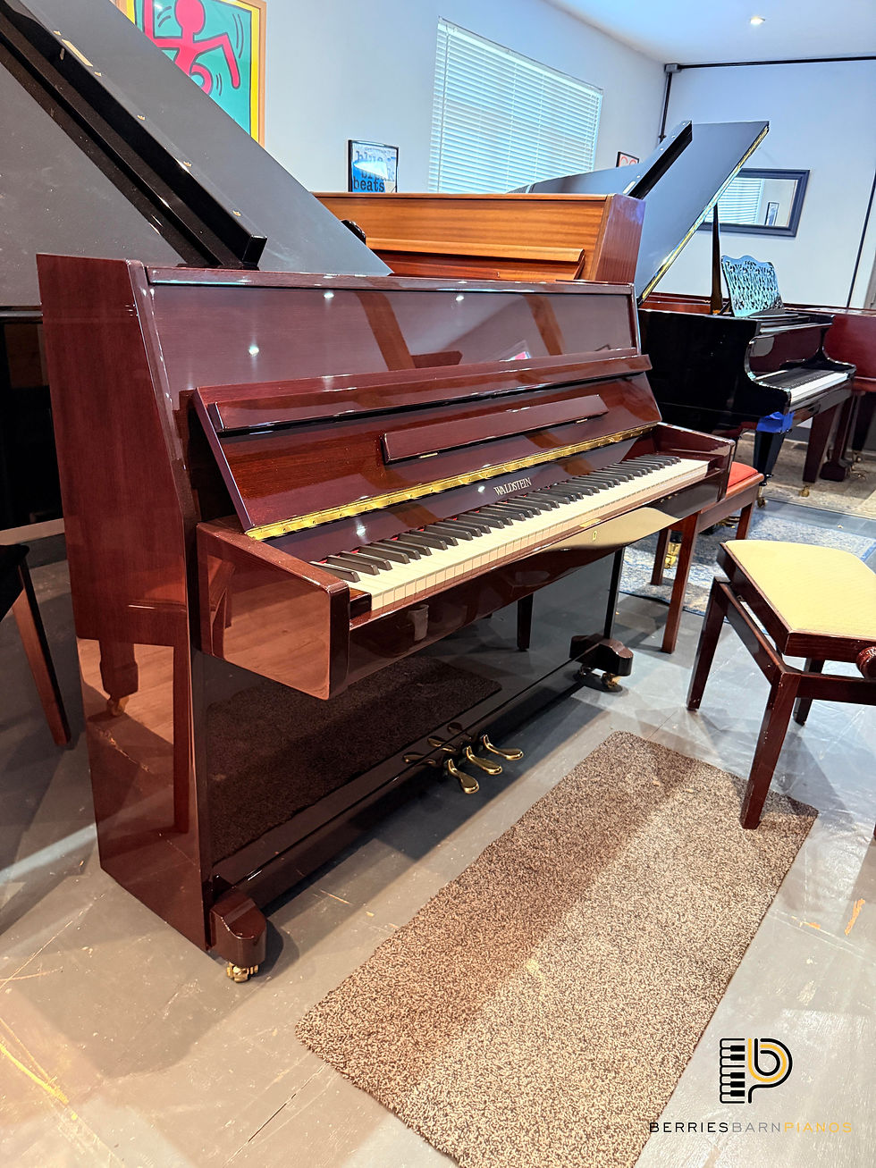Waldstein 108 Modern Upright Piano 2003 in Mahogany Gloss