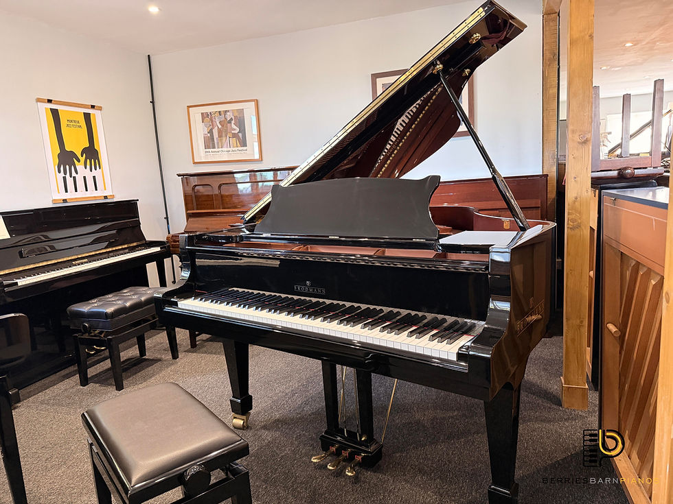 Brodmann BG162 Baby Grand Piano in Polished Ebony / Black Gloss