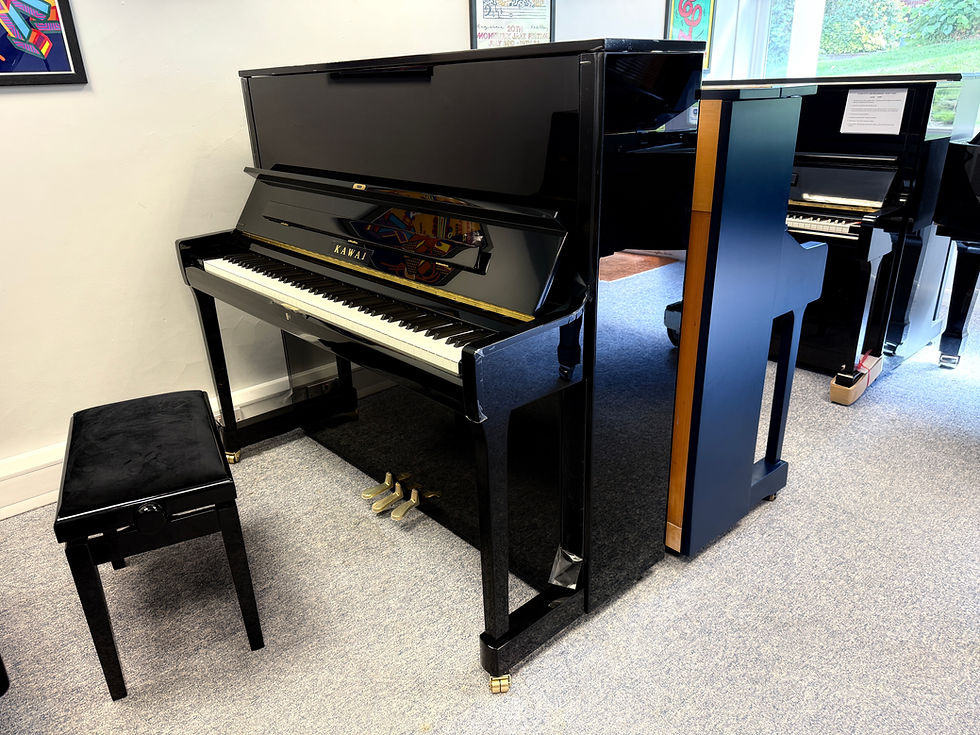 Thumbnail: NEW - Kawai K-500 in Ebony Polish (Black Gloss)