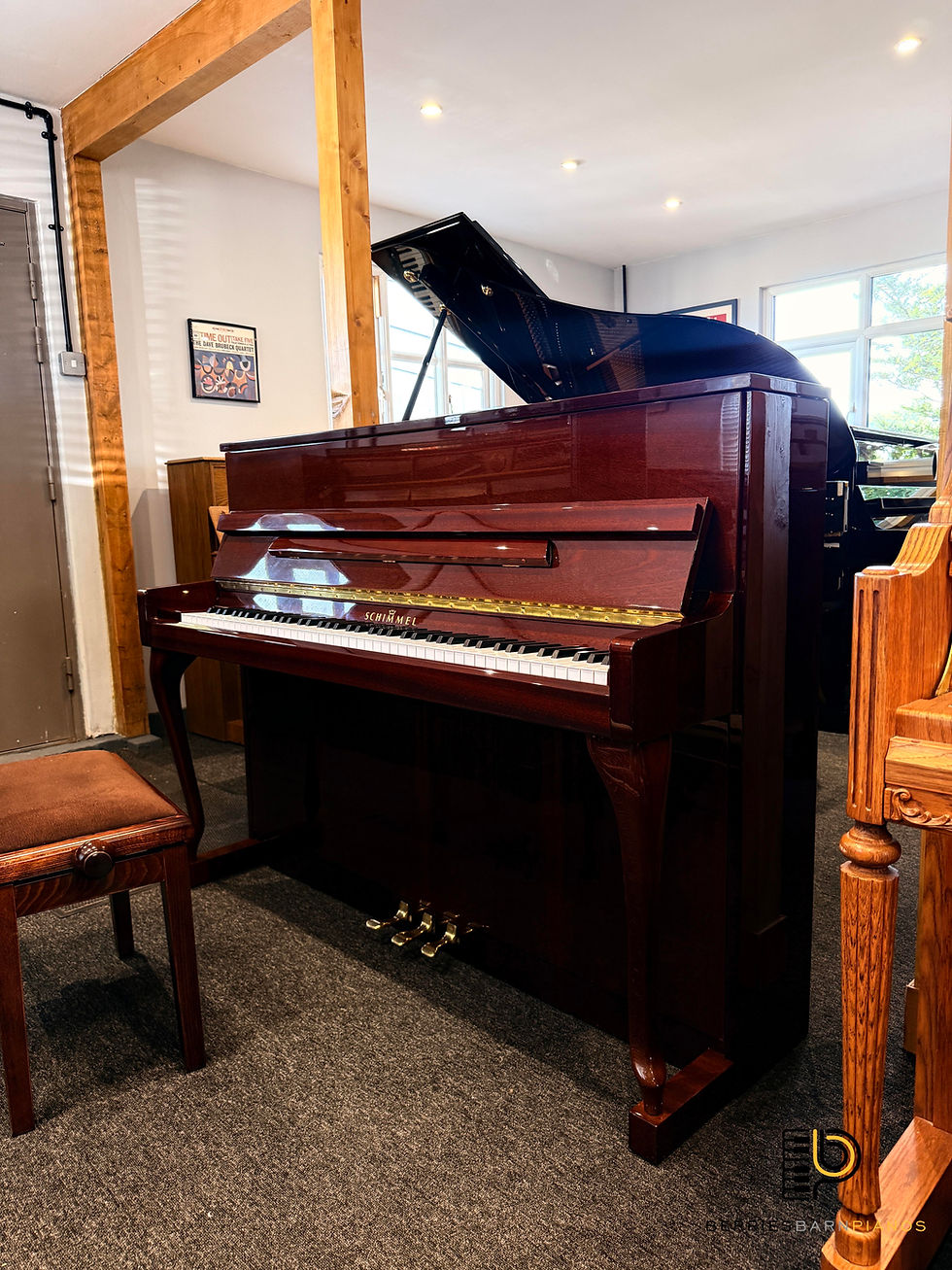 Thumbnail: Schimmel 112 Modern Upright Piano in Mahogany Gloss