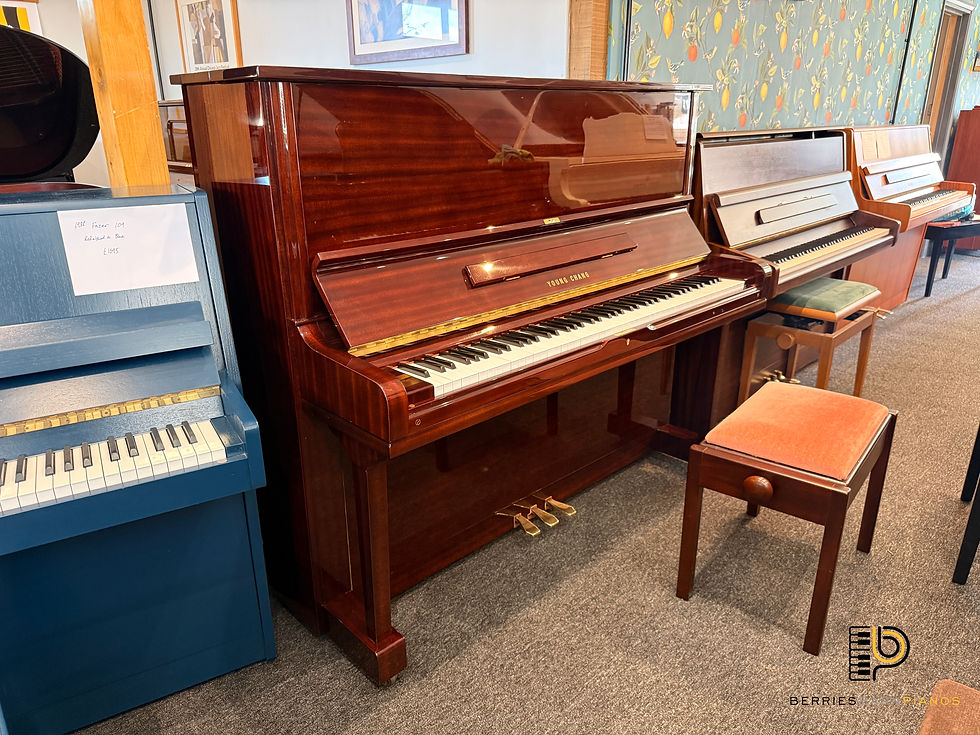 Thumbnail: Young Chang U-131 Large Upright Piano - Mahogany Gloss