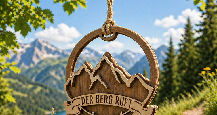 Rückspiegel-Anhänger DER BERG RUFT "HEAVY"