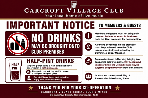 no drinks purchased offsite