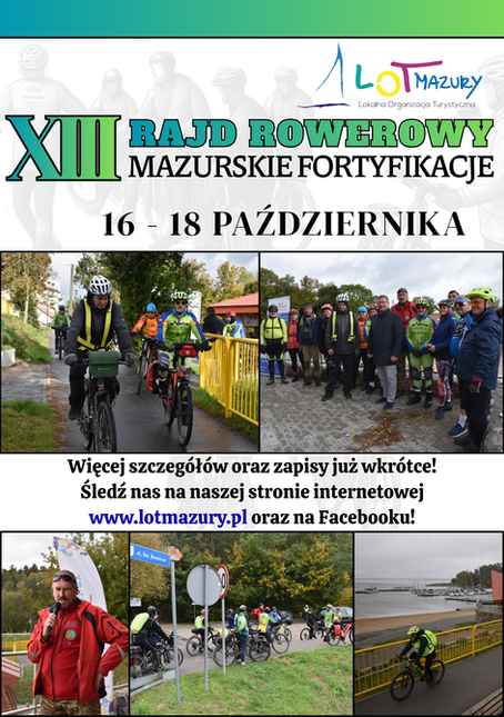 XIII Rajd Rowerowy „Mazurskie Fortyfikacje” – zapiszcie datę!