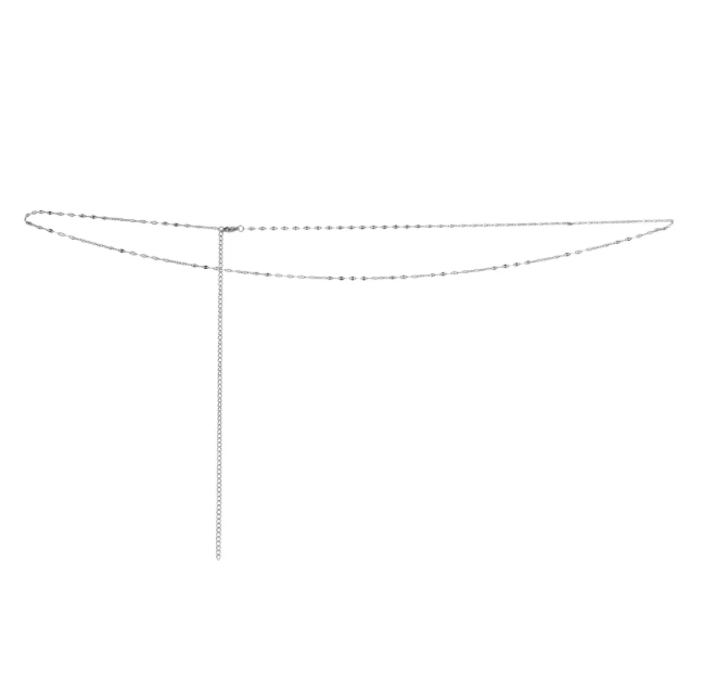 Dazzling Belly Chain - Silver