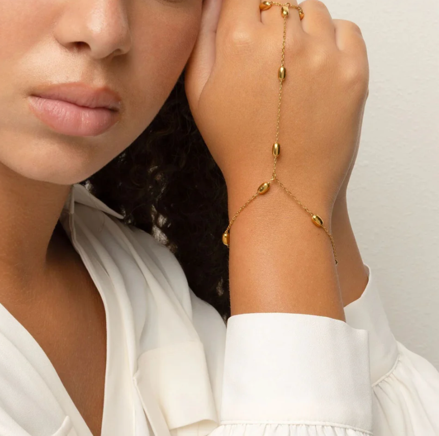 Thumbnail: Bold Hand Chain - Silver