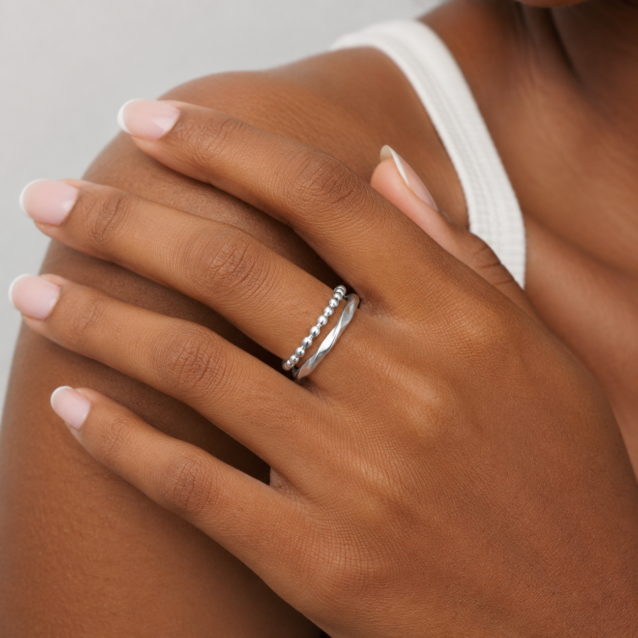 Tidal Twist Ring- Silver