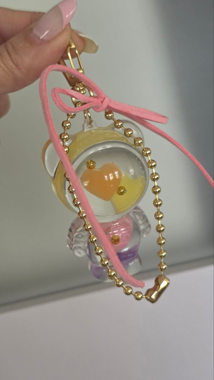 Miniatura: Gato astronauta clear corazones pastel con Balin