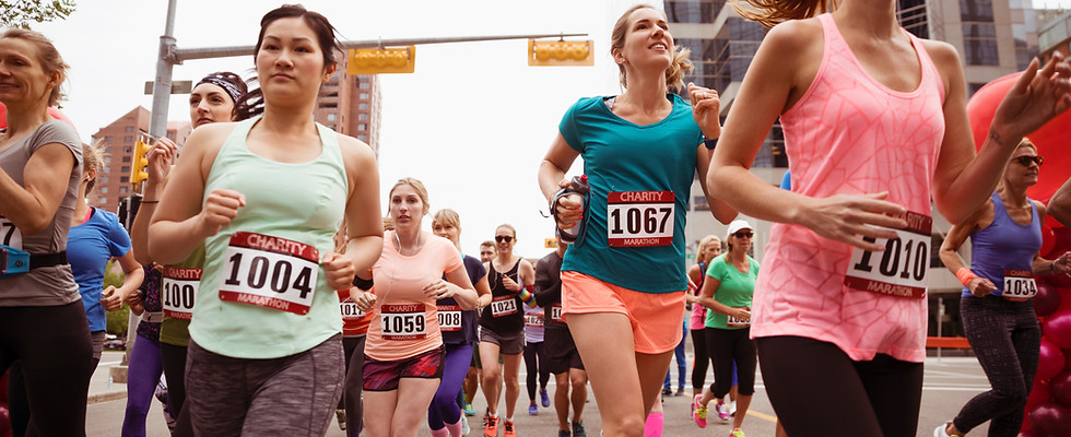 Laufende Frauen-Marathon