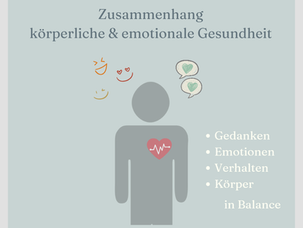 Zusammenhang zwischen körperlicher und emotionaler Gesundheit