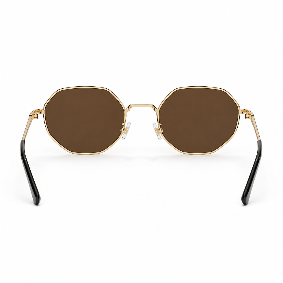 Miniaturbild: Damenbrille in 70er Retro Look Hexagon Sonnenbrille mit UV400-Schutz
