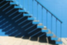 Treppe blau Stiege