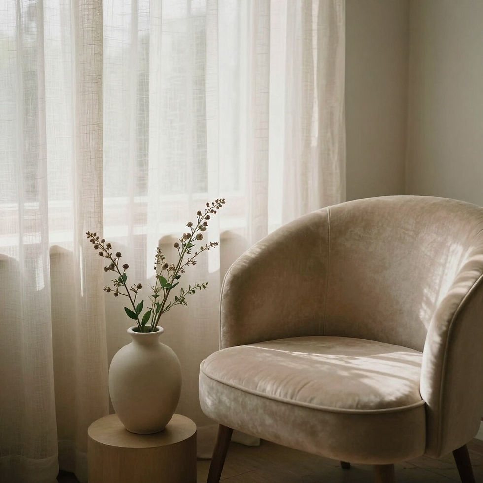 Calm and peaceful therapeutic environment setting