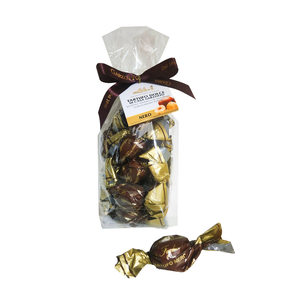 Miniatura: Black Chocolate Truffles in Gift Pouch Bag Garzotto 200g Dubai