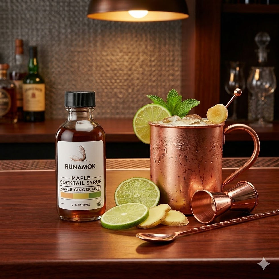 الصورة المصغرة: Runamok Ginger Mule Cocktail Maple Syrup 60ml | Premium Cocktail Mixer Dubai UAE