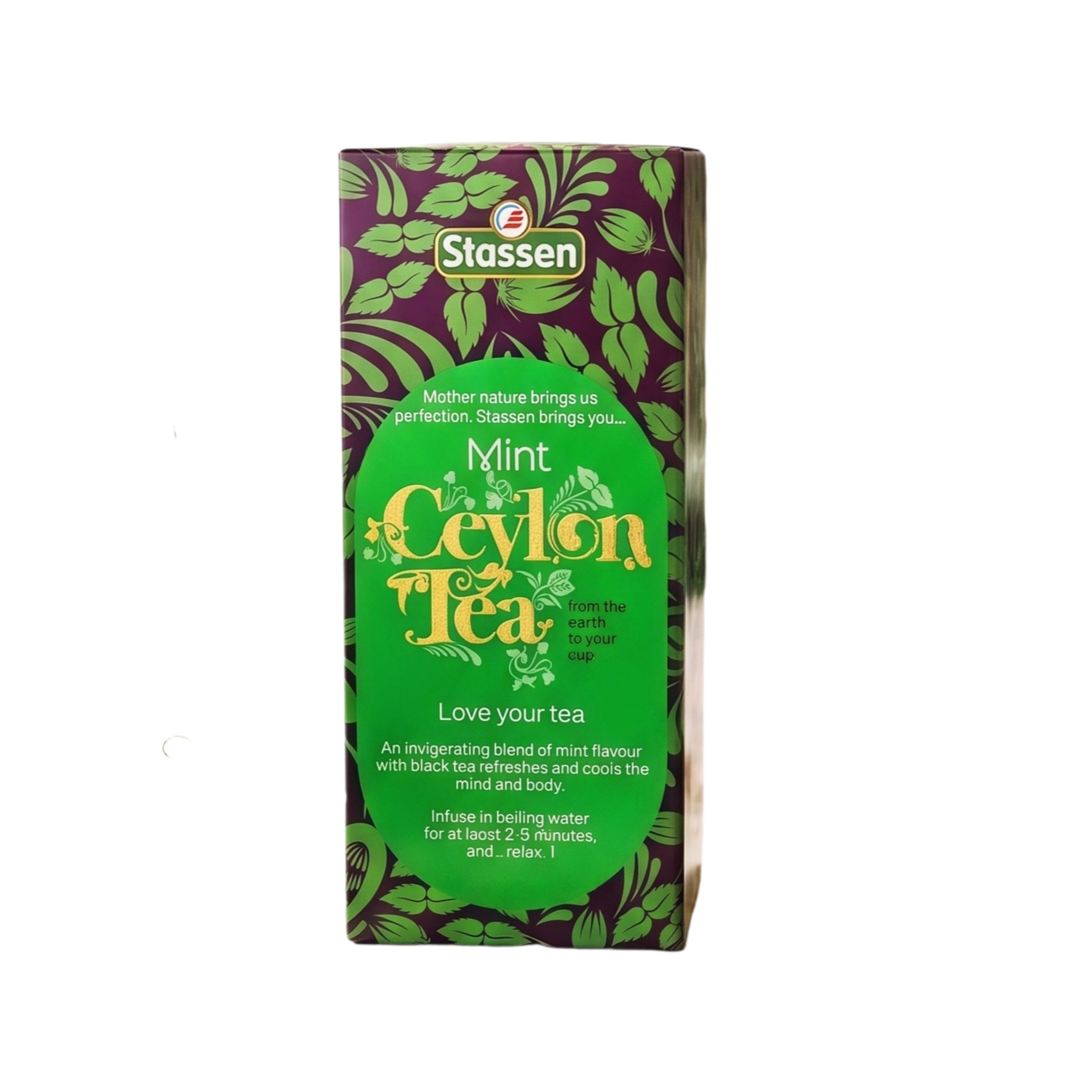 Mint Ceylon Black Tea – 25 Enveloped Tea Bags (37.5g)
