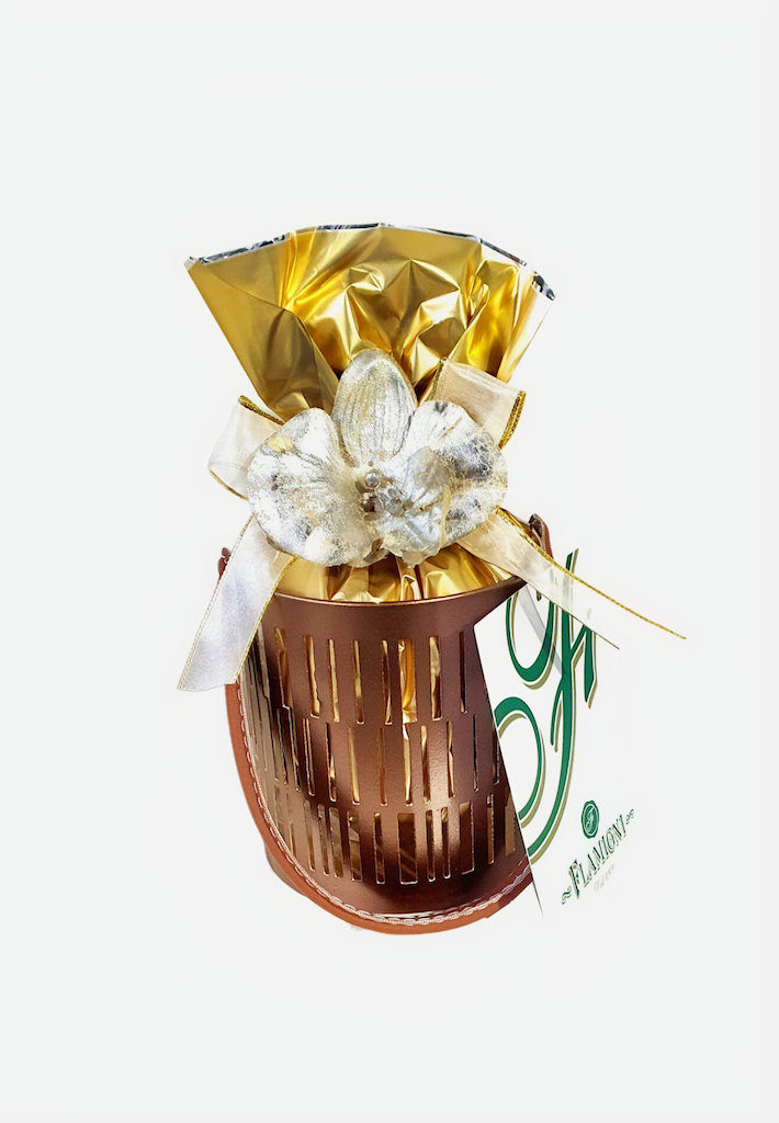 Miniature : Panettone Milano in Luxury Mini Metal Lantern Assorted Colors