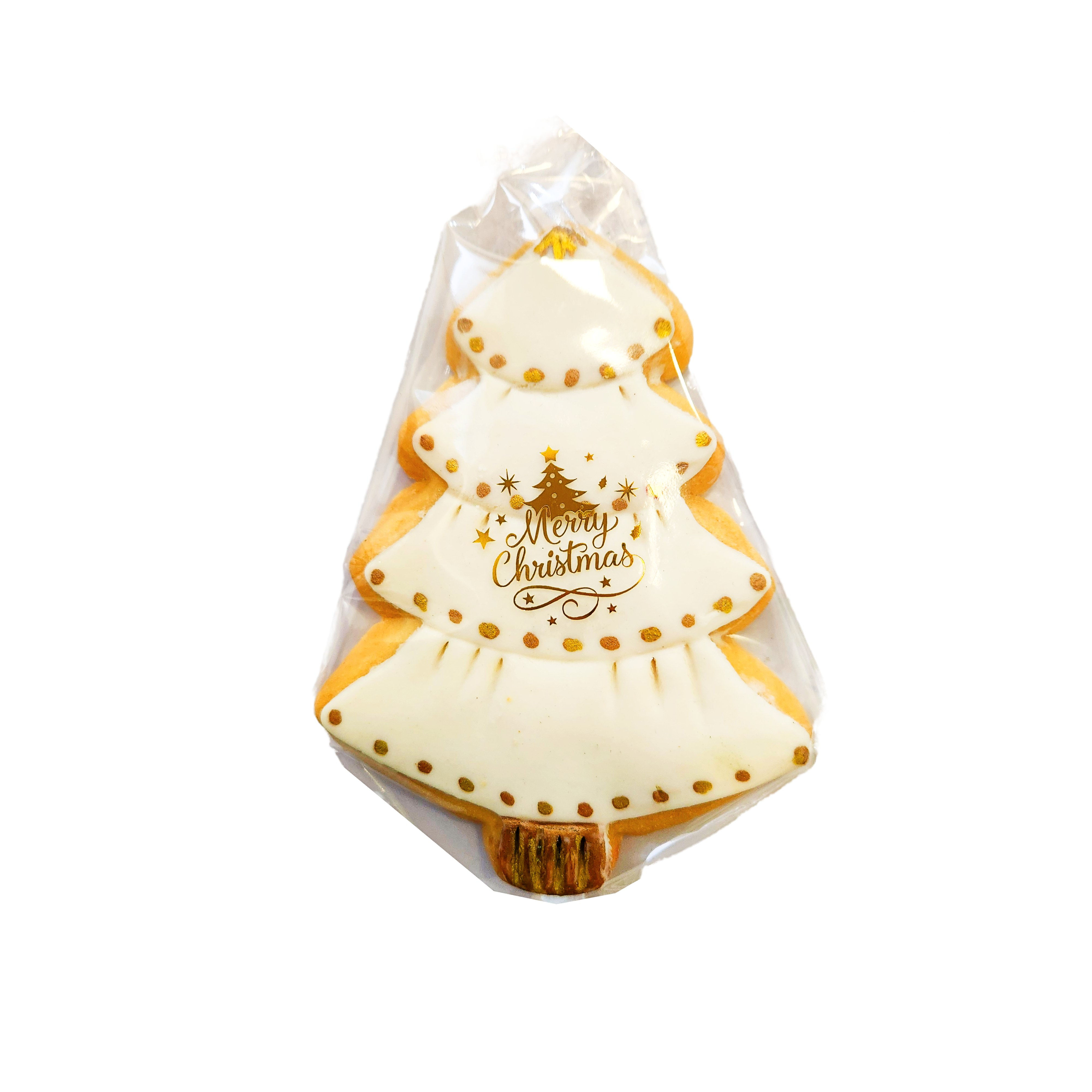 Christmas Tree Biscuit Sugar Iced Large