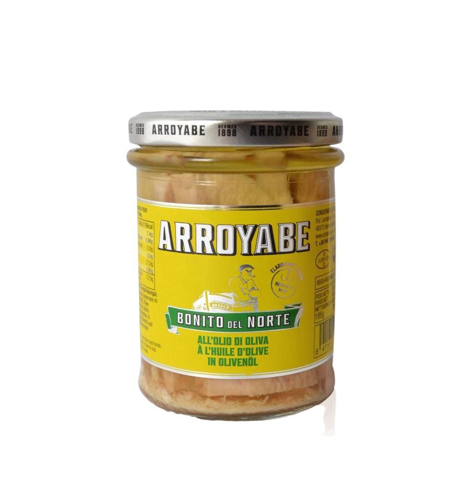 BONITO del Norte White Tuna Fillets in Olive Oil 180g Glass Jar | IFM Dubai