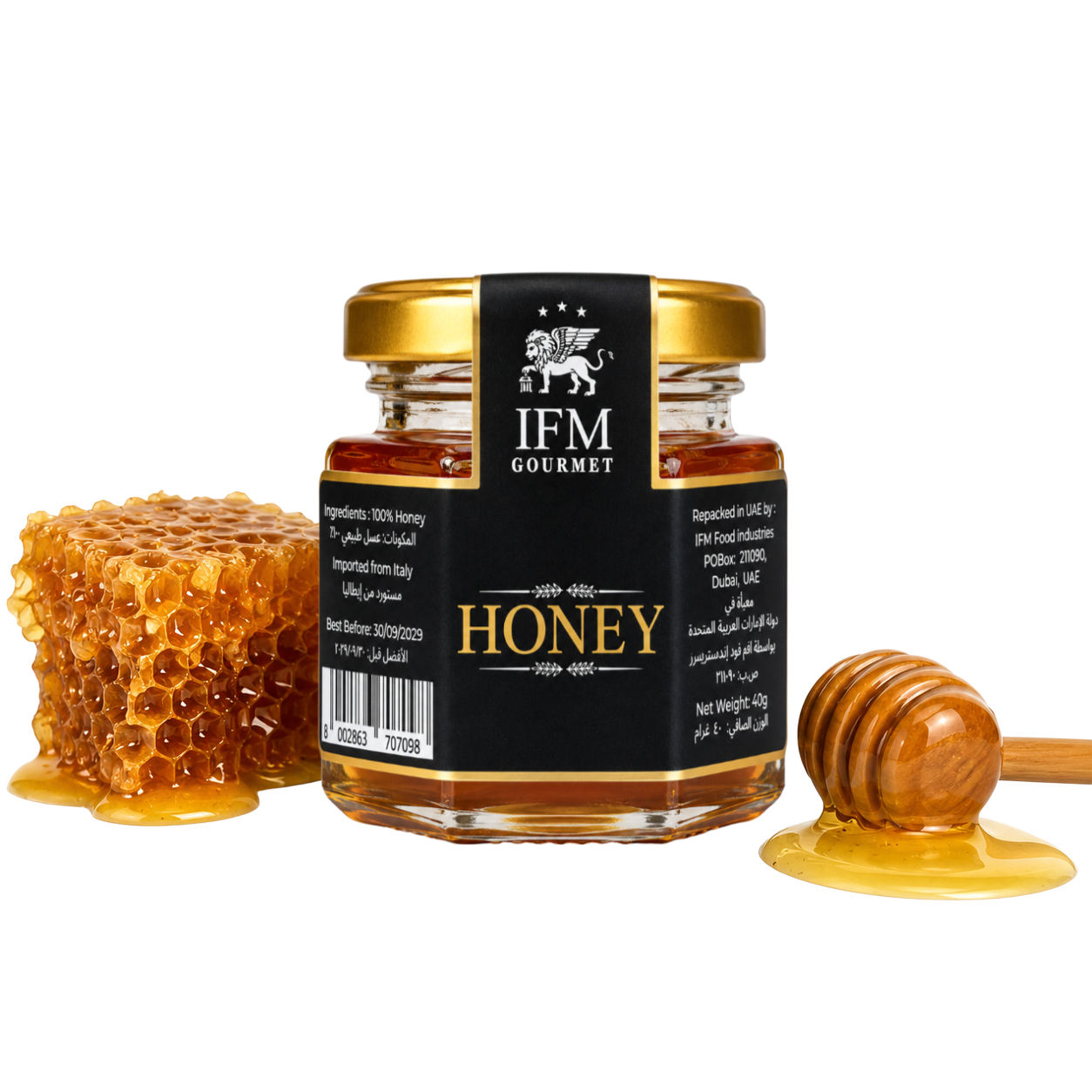 IFM Gourmet Premium Pure Honey – Luxury Gourmet Honey Jar 40g