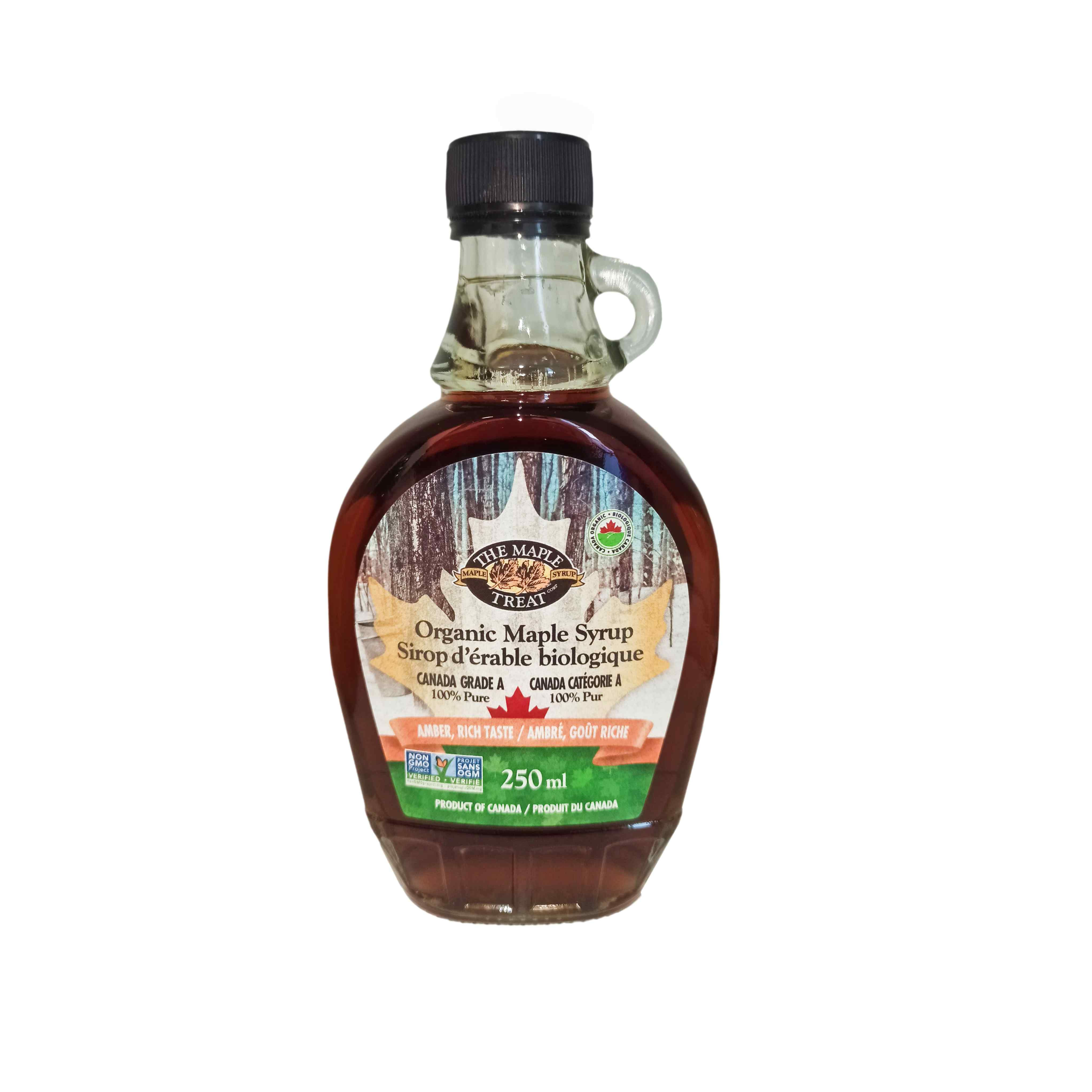 Maple Syrup Amber Rich Taste Organic Canadian 250ml