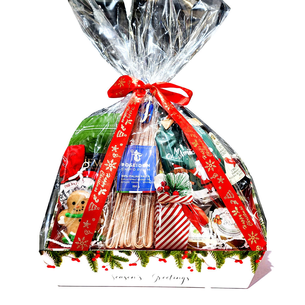 Christmas Gift Hampers with Ribbon