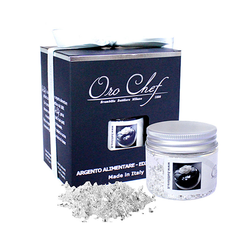 Edible Silver Crumbs 125mg - Made in Italy | IFM Gourmet Dubai