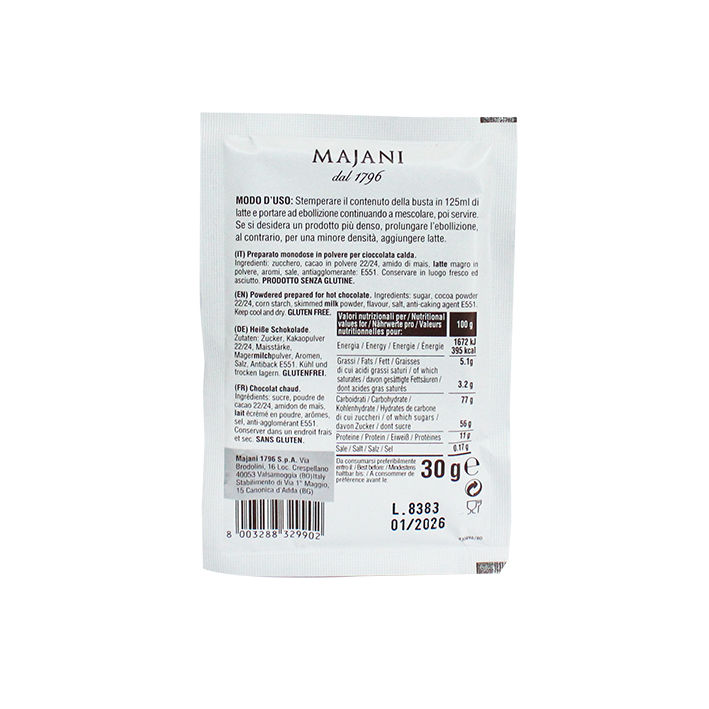 Miniaturbild: Hot Chocolate Gianduja Thick | Fine Italian Chocolate Majani 1796 | 30g