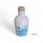 Mini Handmade Ceramic Jar with Premium Olive Oil - 100ml - Light Blue