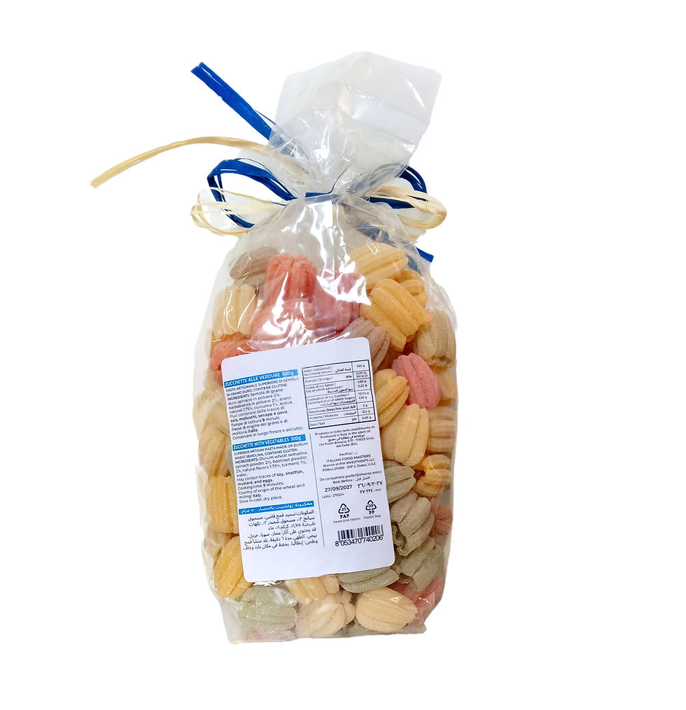 Miniature : Italian Artisanal Pasta Bronze Die Vegetables Colored Pumpkins 500g