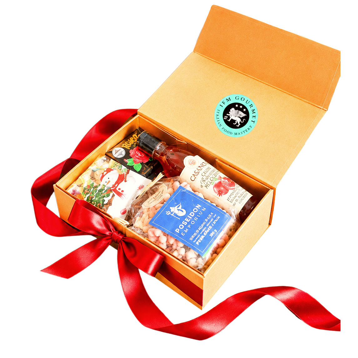Gourmet in Golden Magnetic Gift Box - IFM Gourmet Dubai