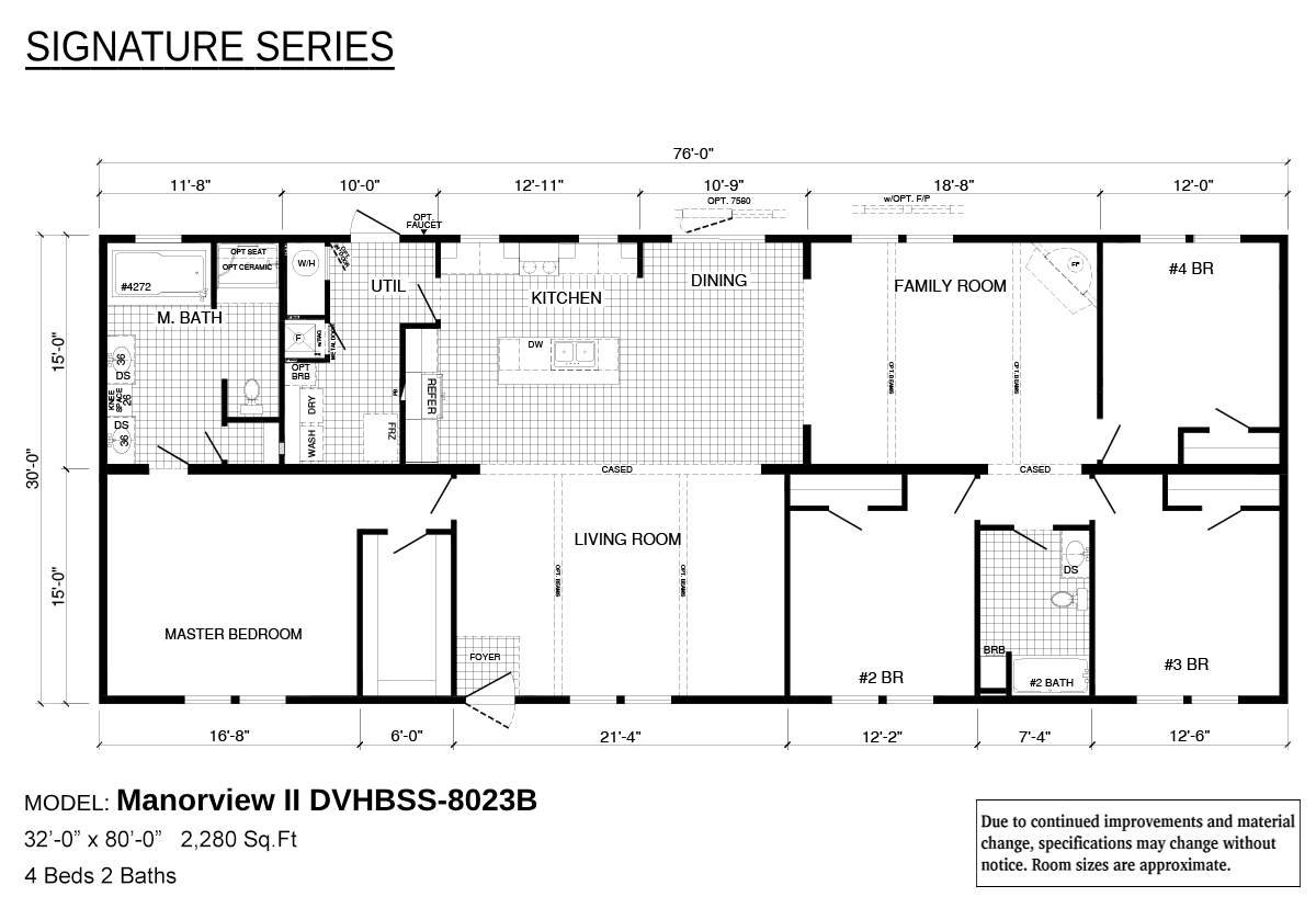 Signature Series / Manorview II DVHBSS-8023B | Texas Built Mobile Homes