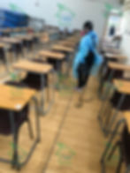 幫助皇仁書院消毒