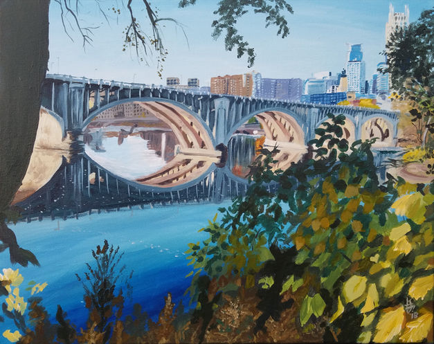 3rd Ave bridge in Minneapolis