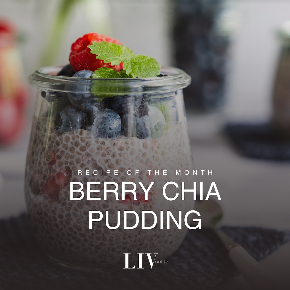 April's Recipe is Berry Chia Pudding!