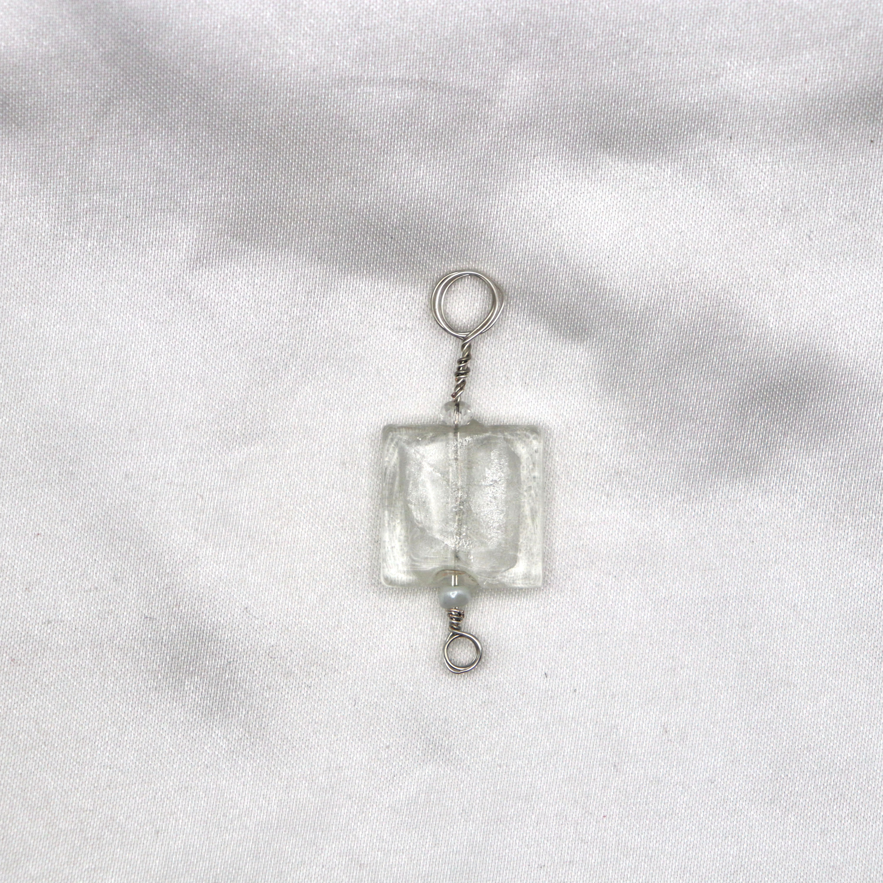 Clear Glass Knit Stitch Marker
