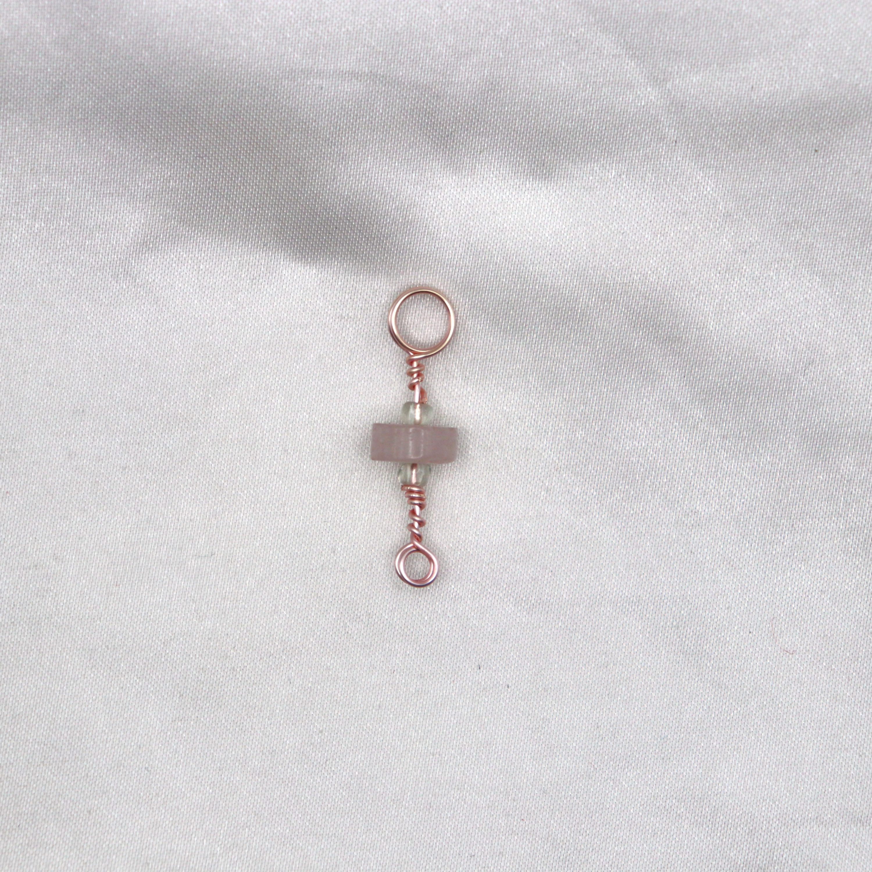 Rose quartz Knit Stitch Marker (February 2026)