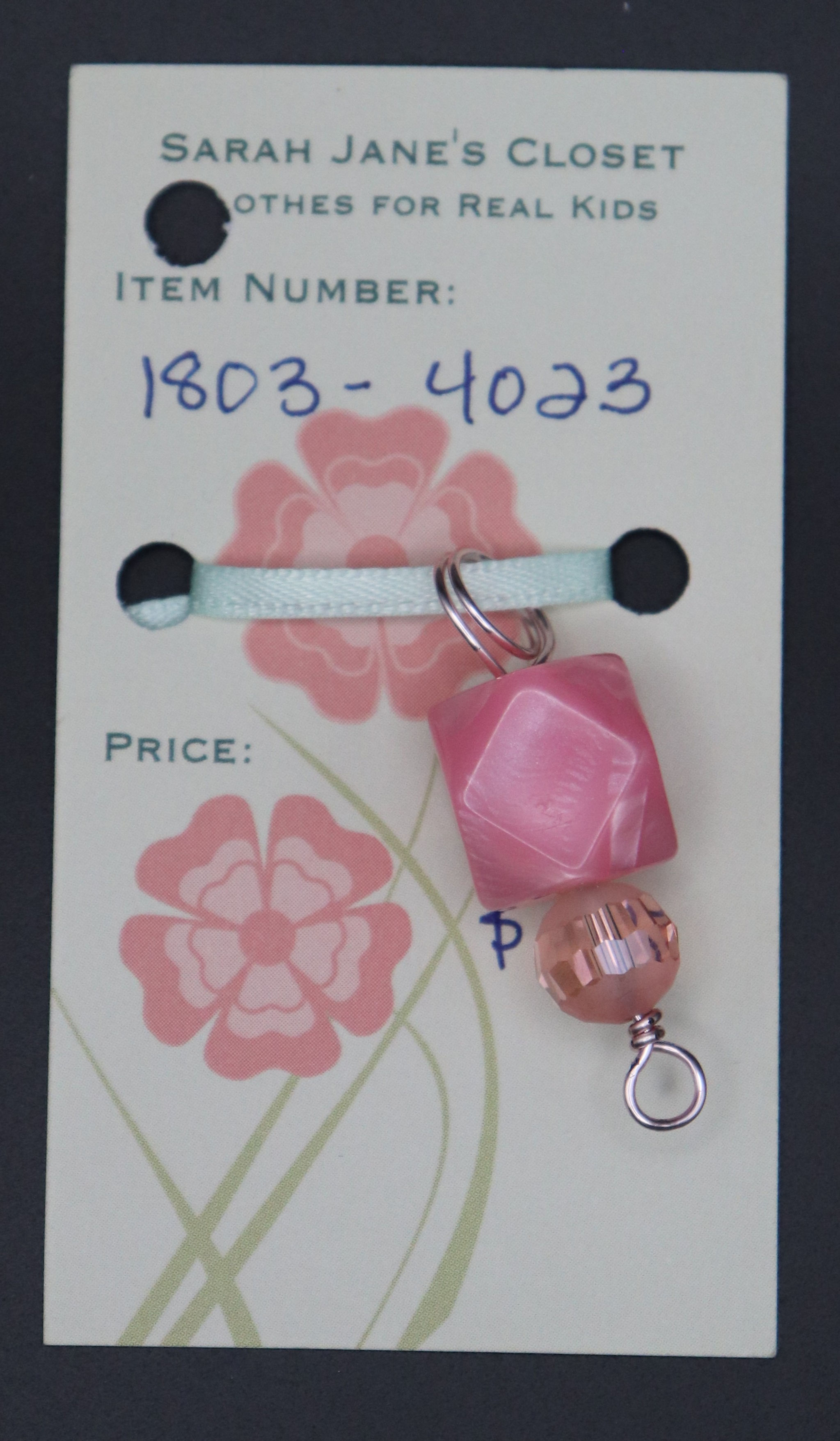 Pink Geometric Stitch Marker