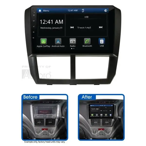 Aerpro AMSU13 9" Multimedia receiver to suit Subaru wrx 2014-2015 - with nav