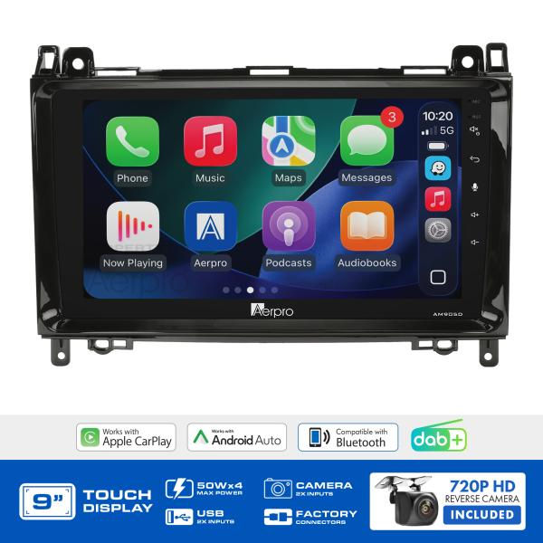AMDMC2 9" Multimedia receiver to suit mercedes & Volkswagen various models 2005-